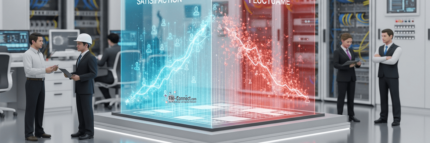 Mitarbeiterzufriedenheit und Fluktuation in der Organisation mit analysierten Leistungsindikatoren