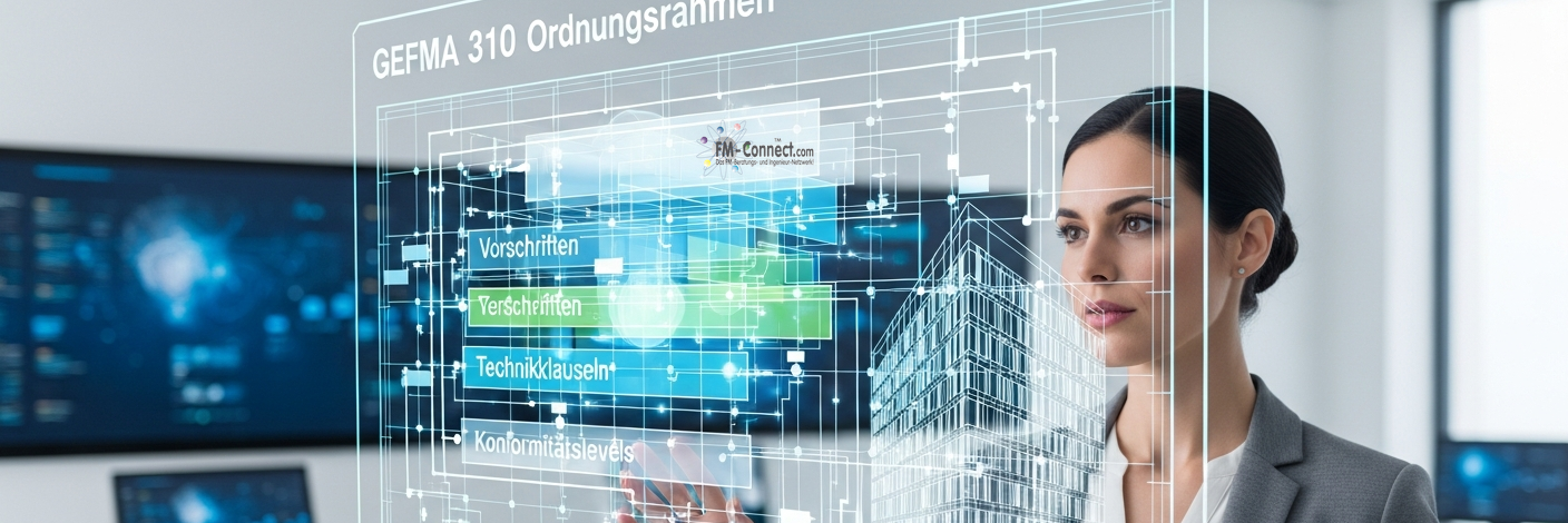 GEFMA 310 Regelwerk zu Vorschriften Technikklauseln und Konformitätslevels im Facility Management